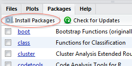Install packages in Windows