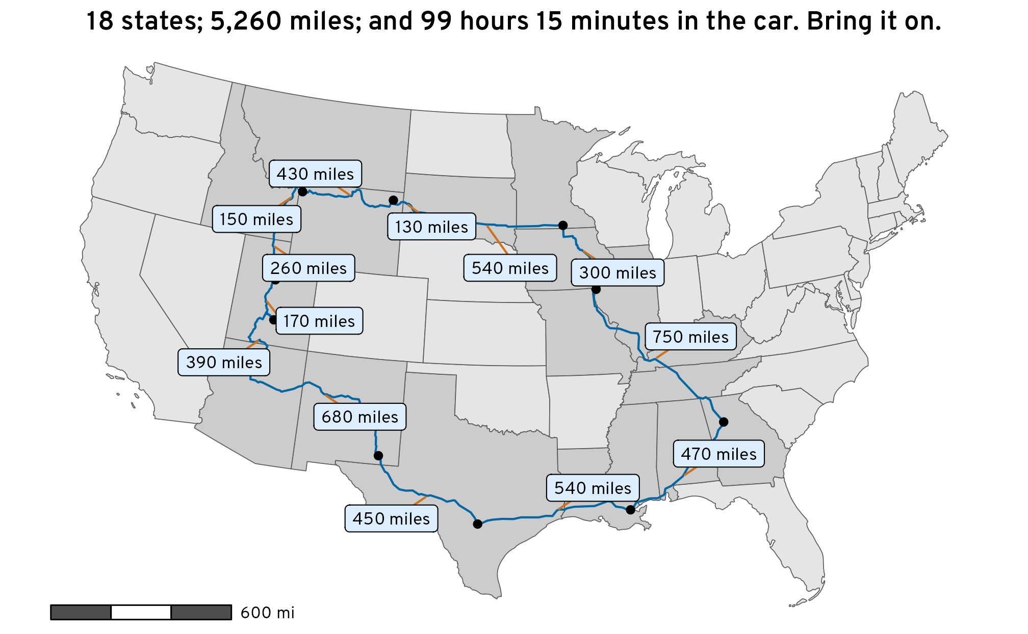 How to make fancy road trip maps with R and OpenStreetMap